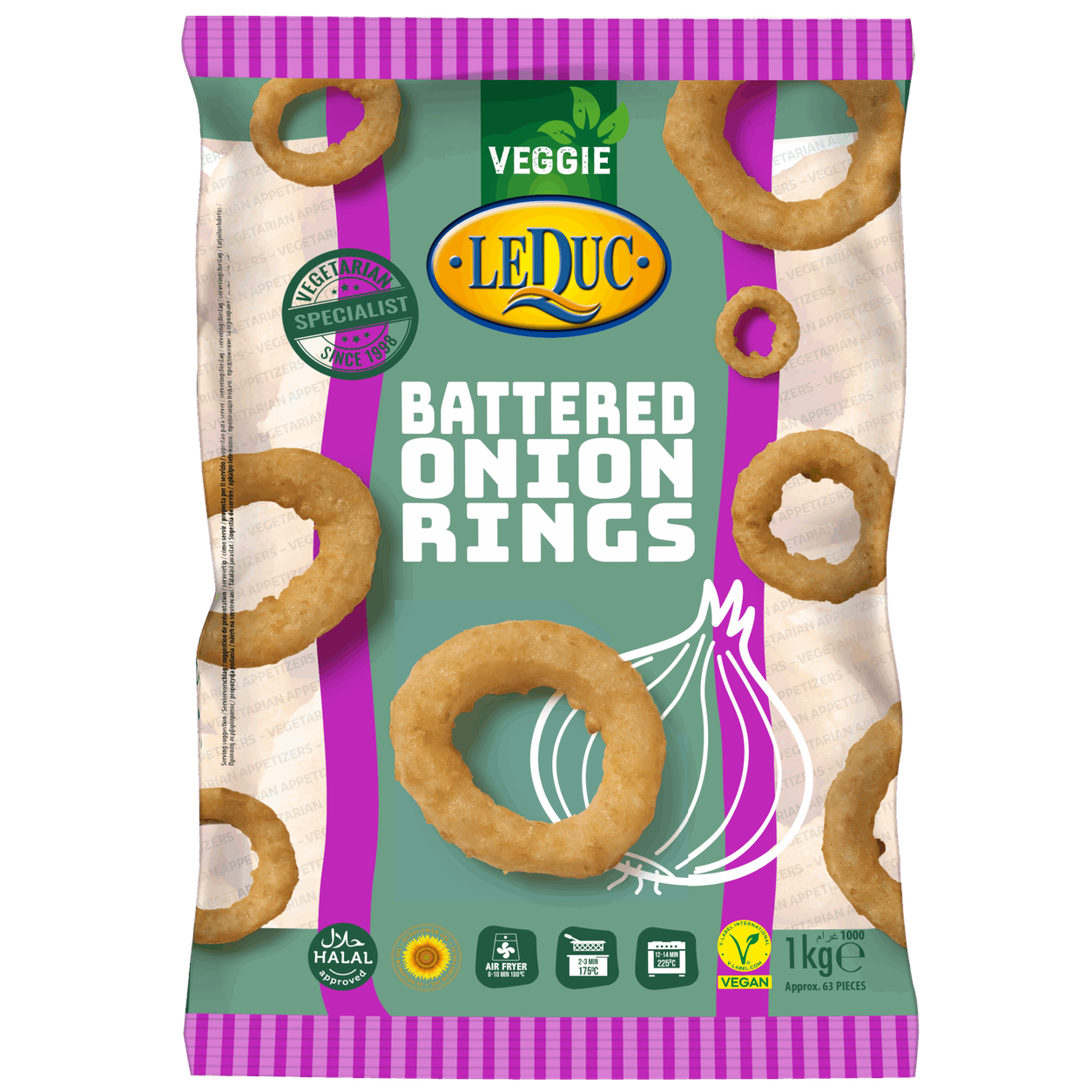 LE DUC BATTERED ONION RINGS - 1KG