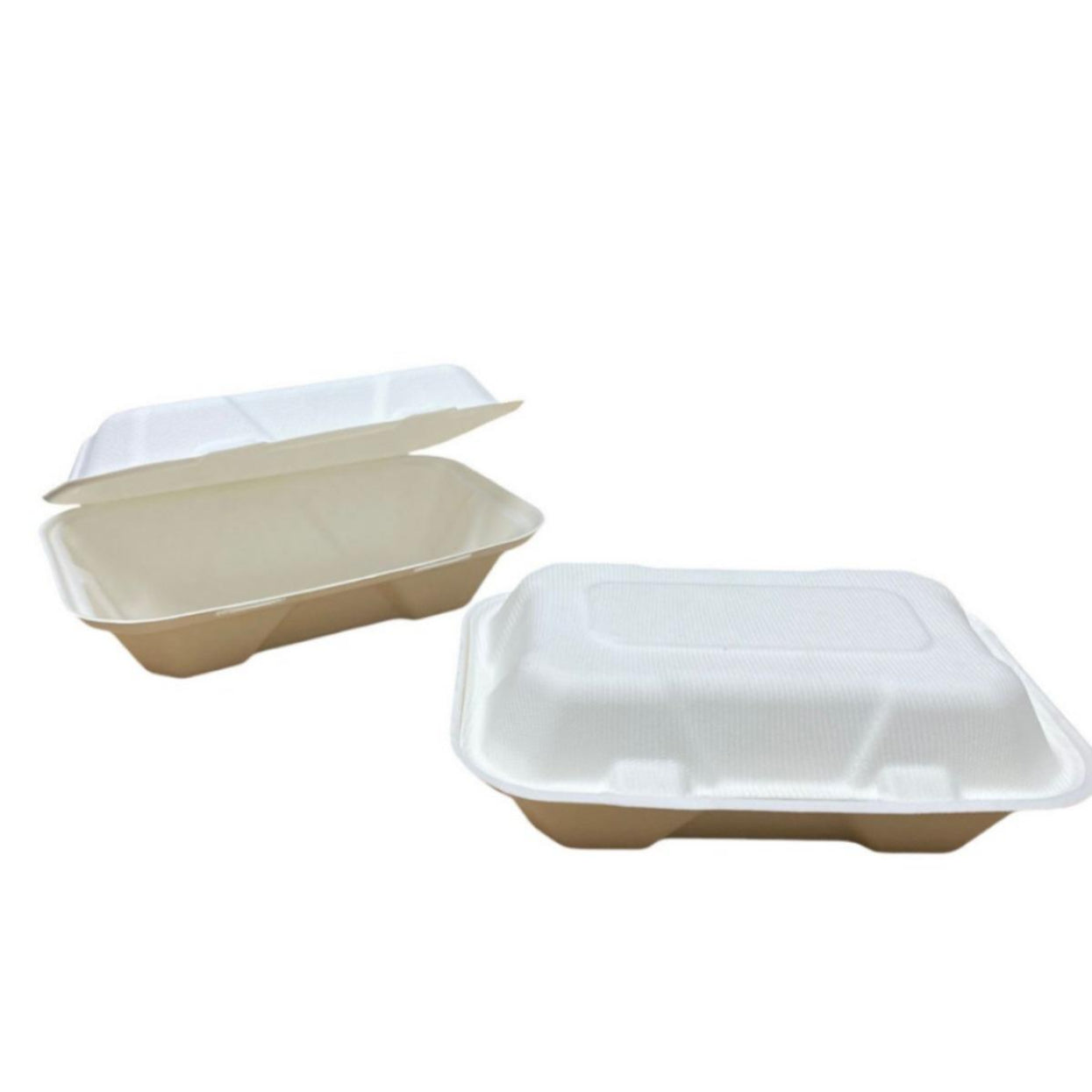 HB10 BAGASSE LUNCH BOX (232x155x78mm/9×6) - 5X50