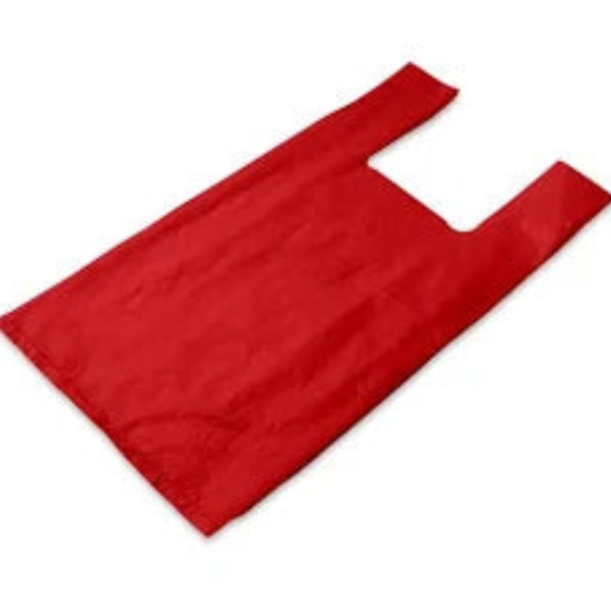 MEDIUM POLY SOS CARRIER BAG - red