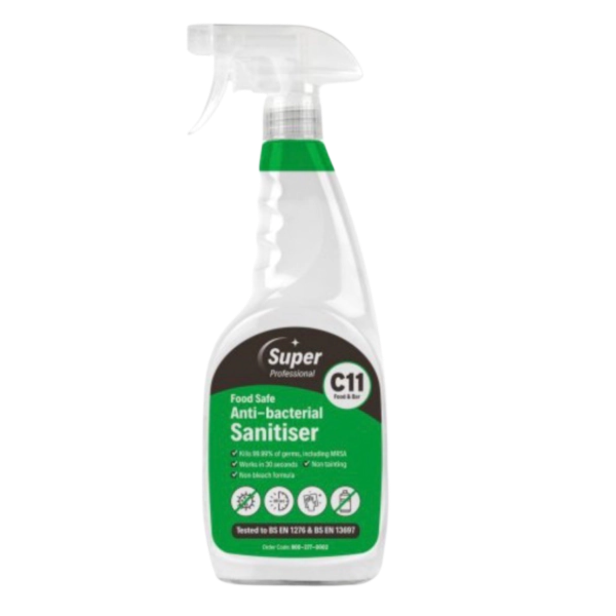 FOOD SAFE ANTI-BACTERIAL SANITISER C11 - 750ML