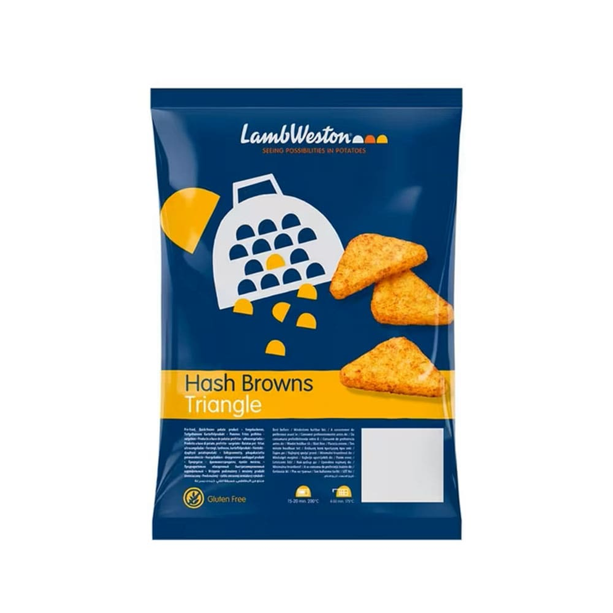 LAMB WESTON HASH BROWNS - 4x2.5KG