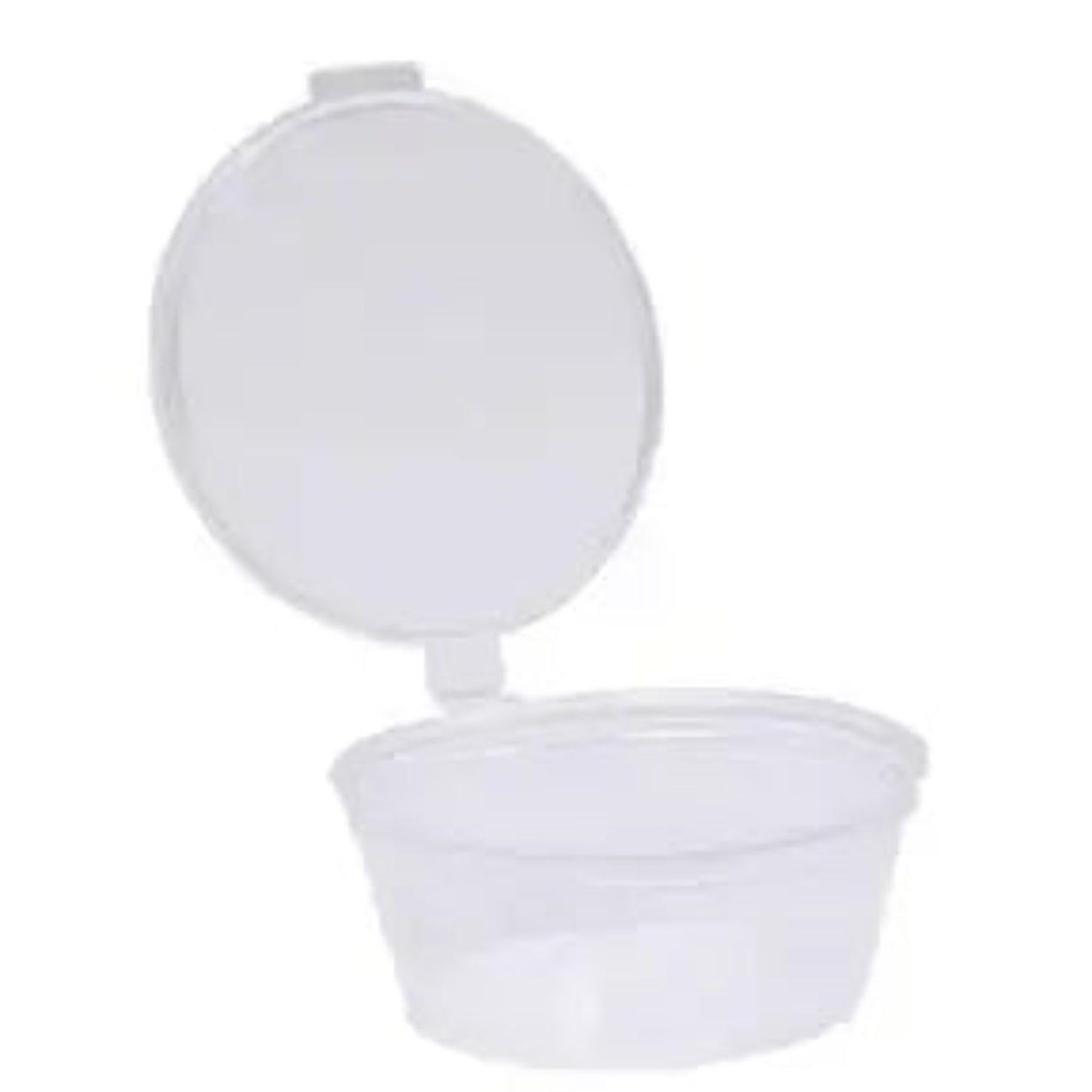 1OZ HINGED SAUCE CUPS - 1000PCS