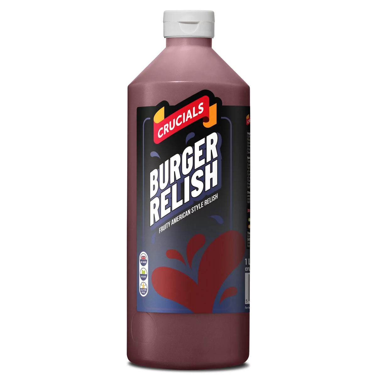 CRUCIAL BURGER RELISH SAUCE - 1LTR