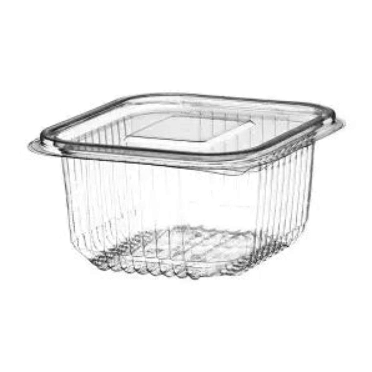 375CC HINGED CLEAR PLASTIC CONTAINERS