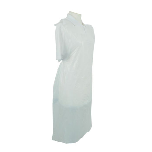 POLYTHENE APRON ON ROLL WHITE - 200 PCS