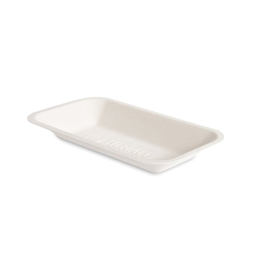 C1 BAGASSE TRAYS WHITE - 4X250PCS