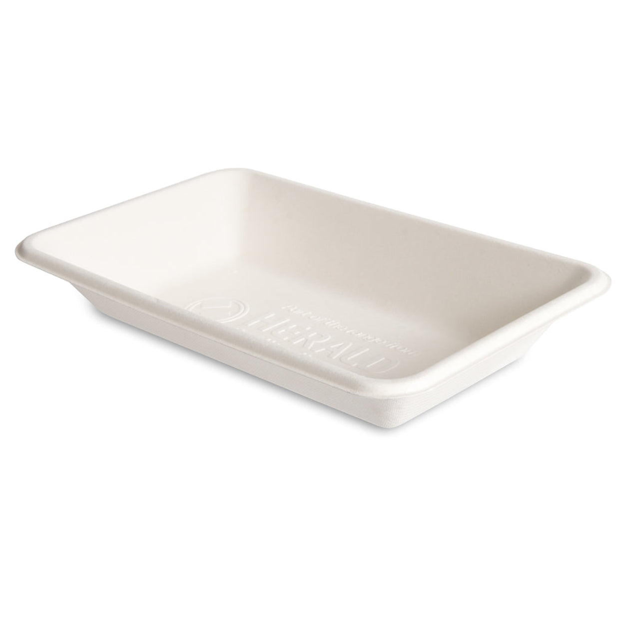 C3 BAGASSE TRAYS WHITE - 4X125PCS
