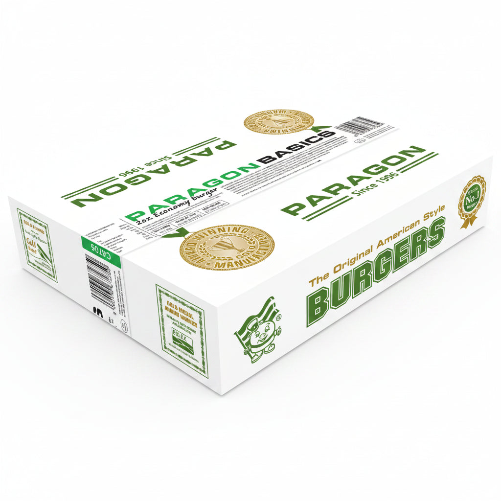 PARAGON 2OZ BASIC BEEF BURGER -  1x48PCS