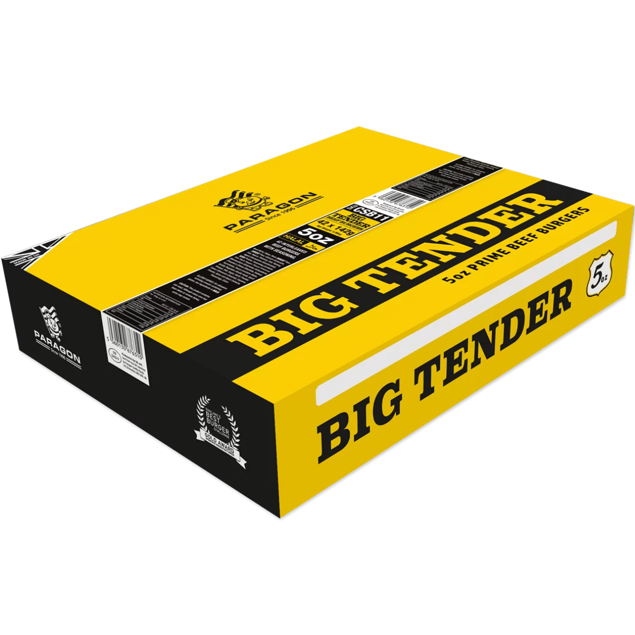 PARAGON BIG TENDER 5OZ BEEF BURGER - 1x24PCS