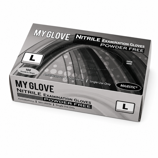 LARGE NITRILE GLOVES POWDER-FREE
