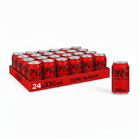 COCA COLA ZERO SUGAR - 24X330ML (GB)