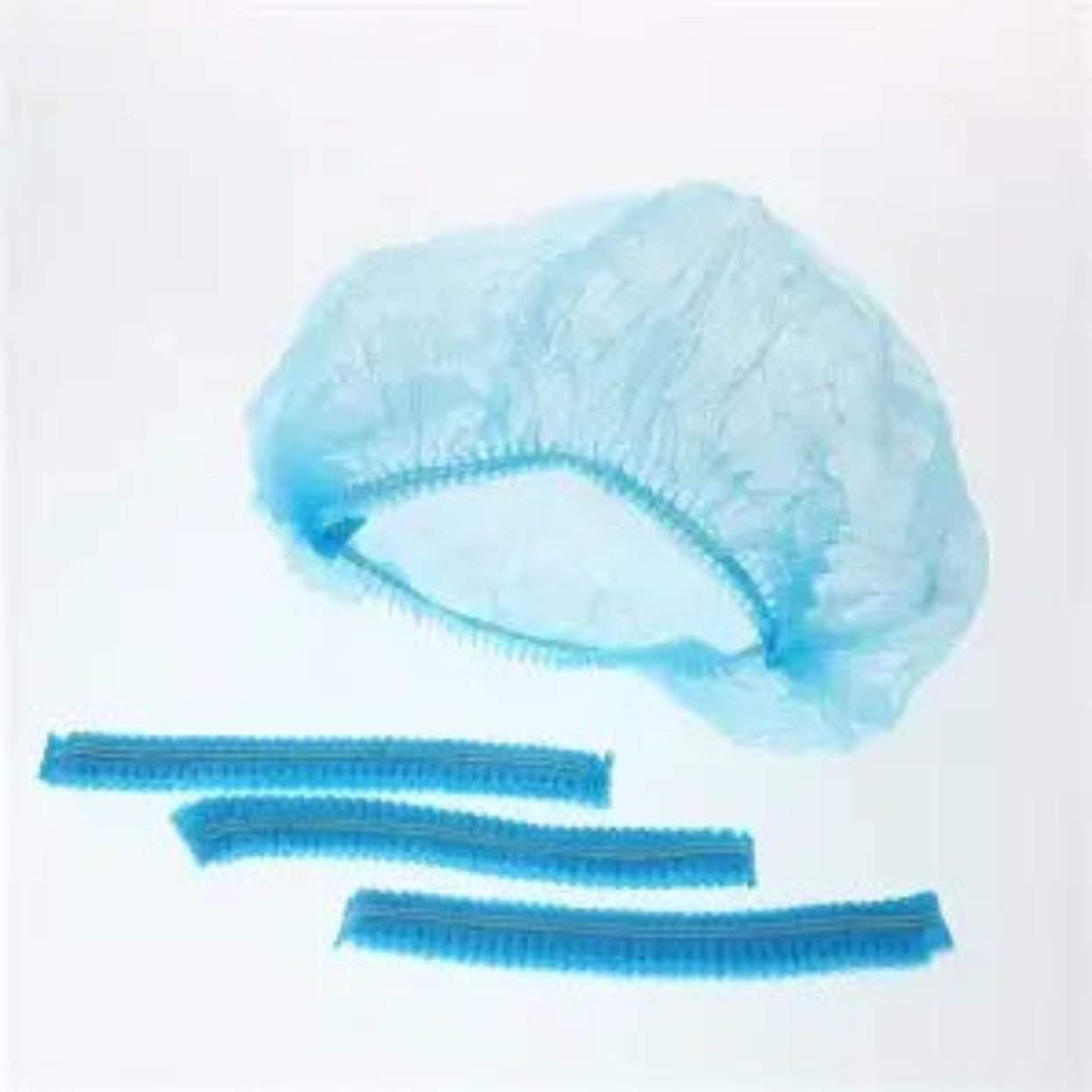 DISPOSABLE MOB CAP BLUE - 100PCS *hat*