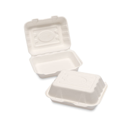 HB9 MEDIUM BAGASSE F+C BOX (190x150x70mm/7.5x6x2.5?) - 5X50