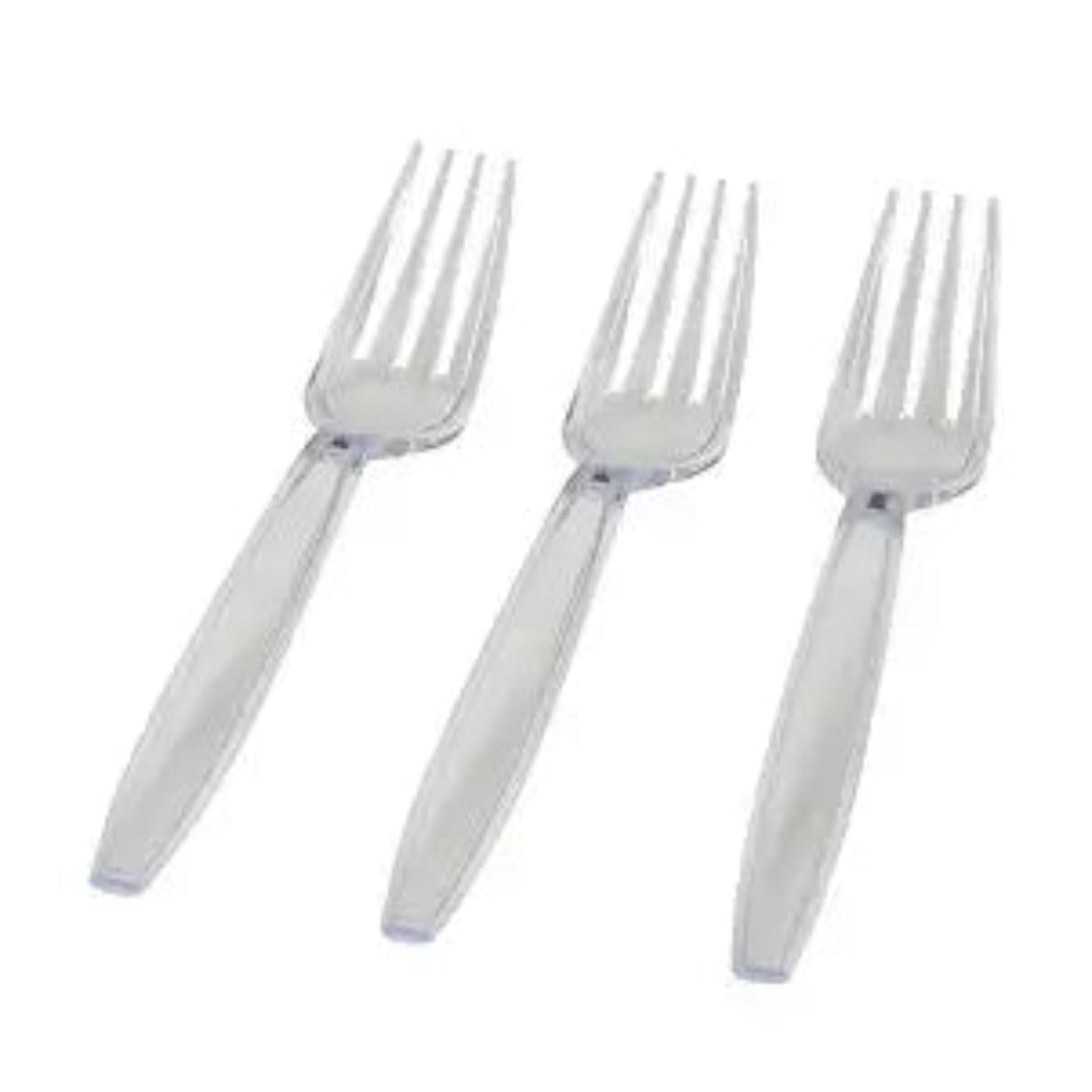 HEAVY DUTY CLEAR FORKS - 1000PCS