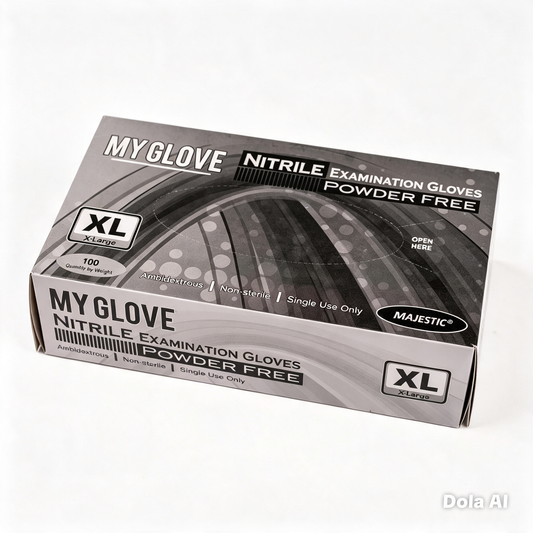 X LARGE NITRILE GLOVES POWDER-FREE