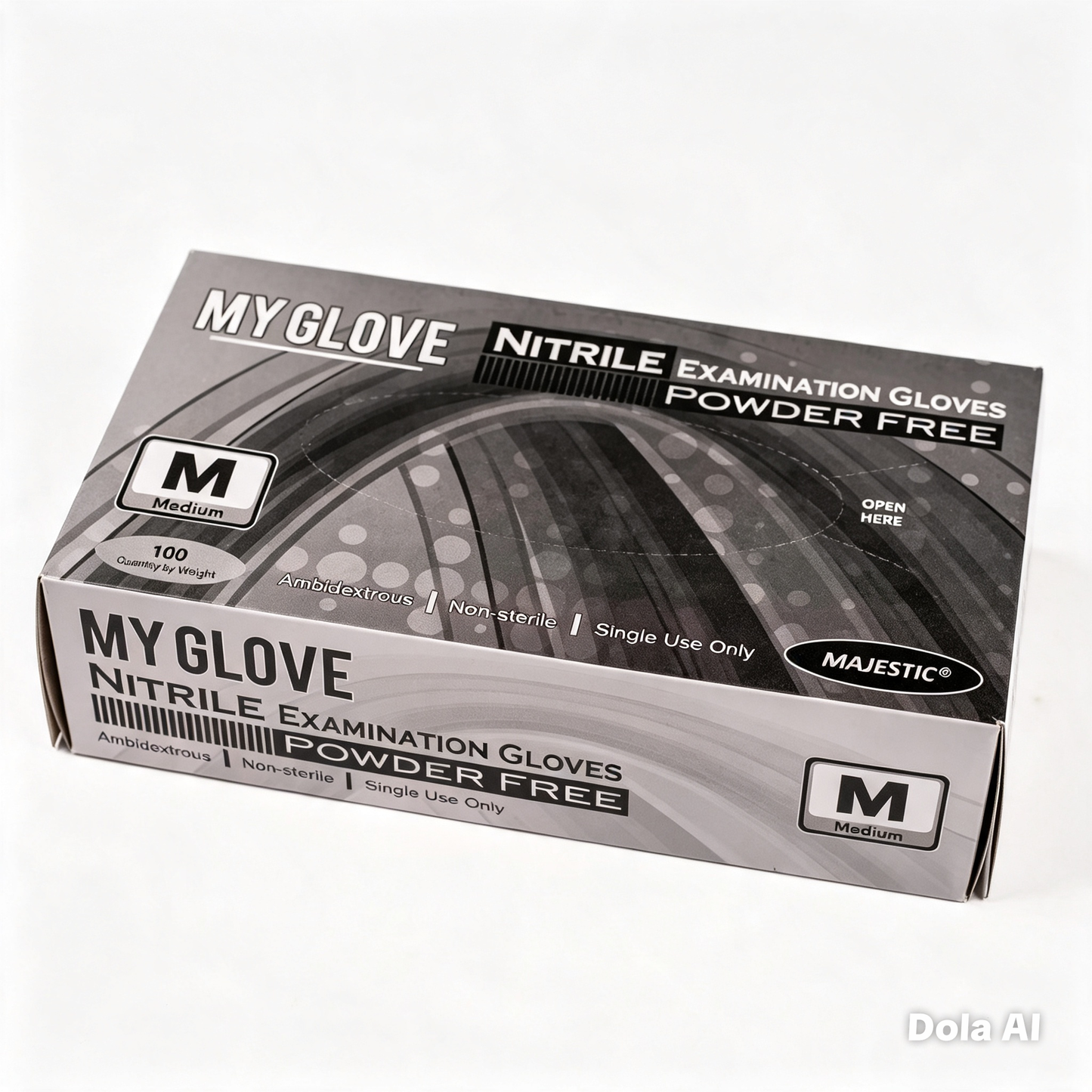 MEDIUM NITRILE GLOVES POWDER-FREE