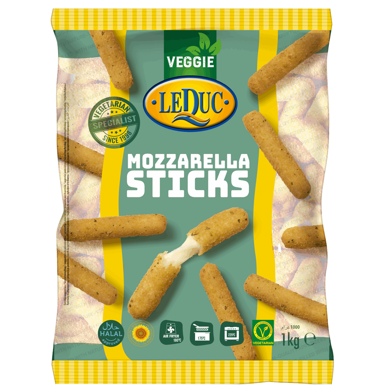 LE DUC BREADED MOZZARELLA STICKS - 1KG
