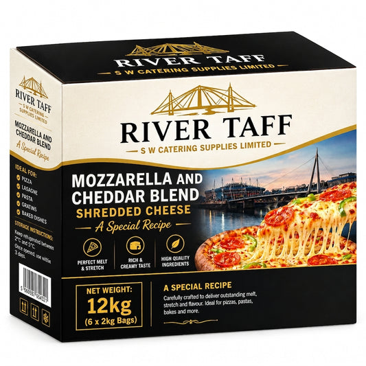 RIVER TAFF  MOZZARELLA AND CHEDDAR BLEND - 6X2KG