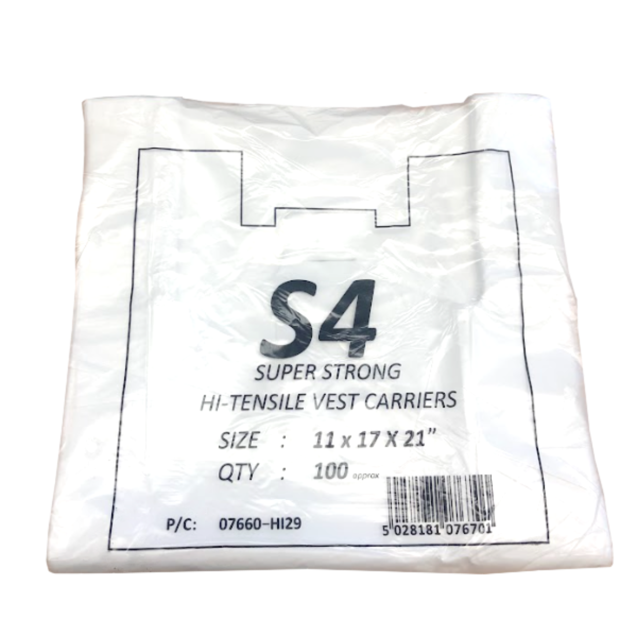 S4 PUMA WHITE CARRIER BAG (11X17X21) - 1000PCS