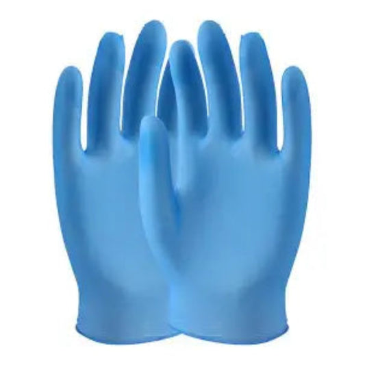 LARGE BLUE VINYL GLOVES - 1X100