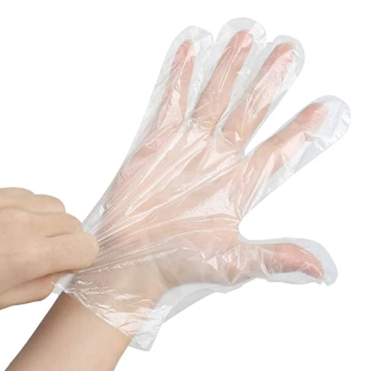 DISPOSABLE GLOVES CLEAR - 1X100