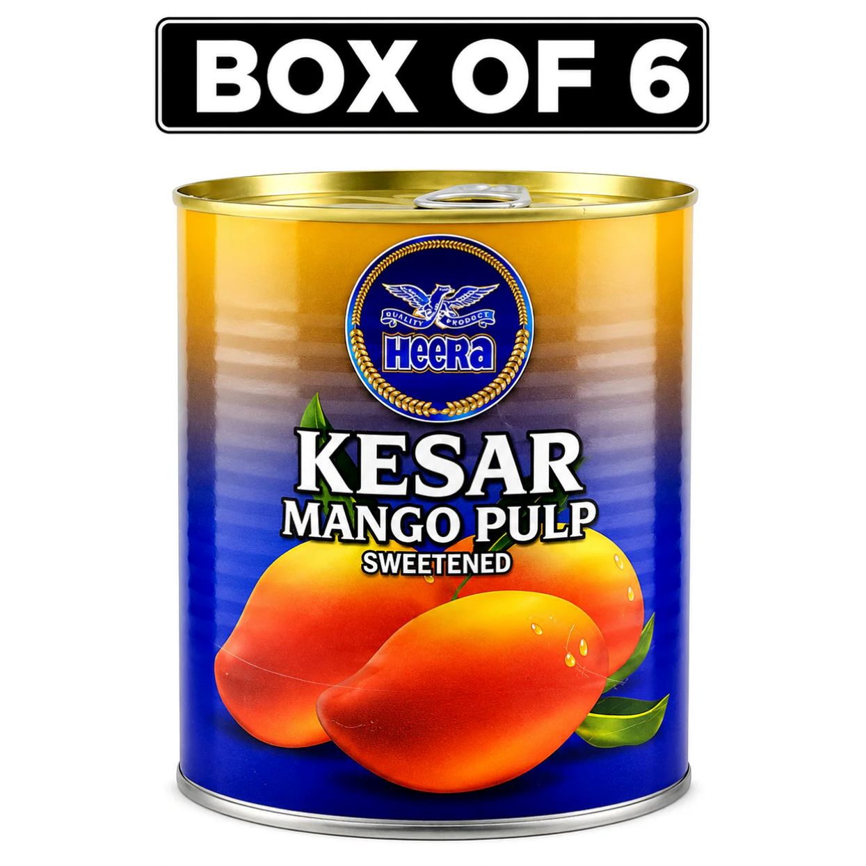 HEERA KESAR MANGO PULP - 6X850GRAMS