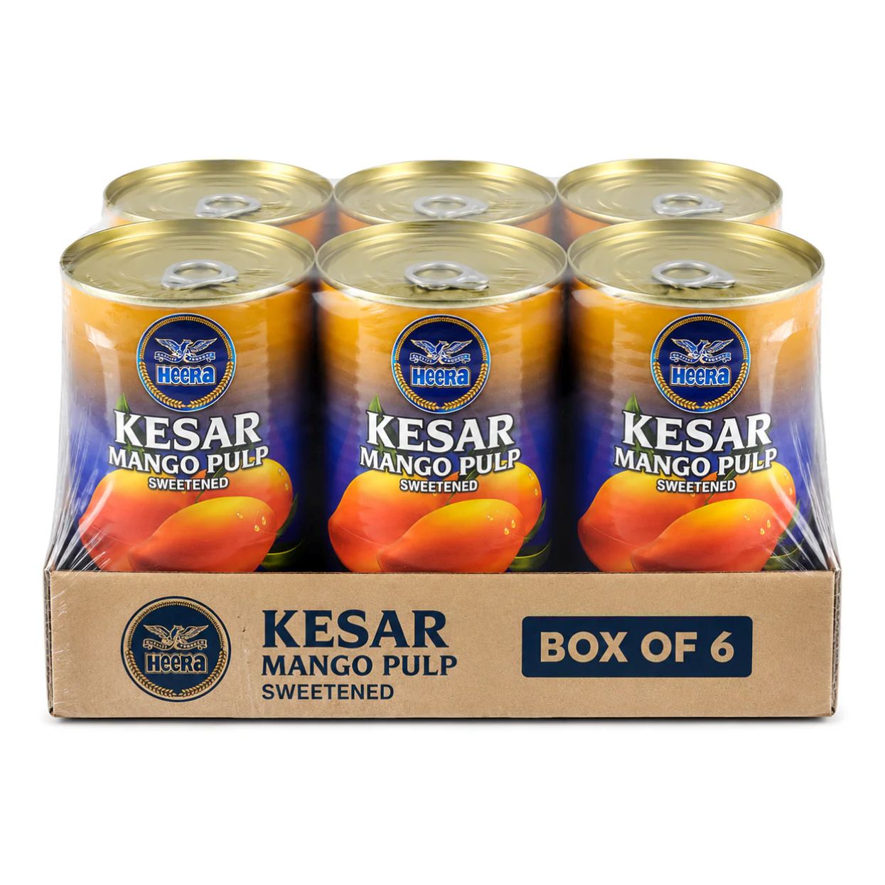 HEERA KESAR MANGO PULP - 6X850GRAMS