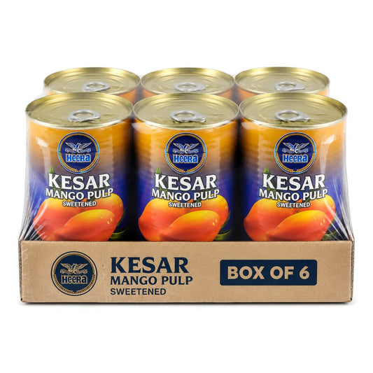 HEERA KESAR MANGO PULP - 6X850GRAMS