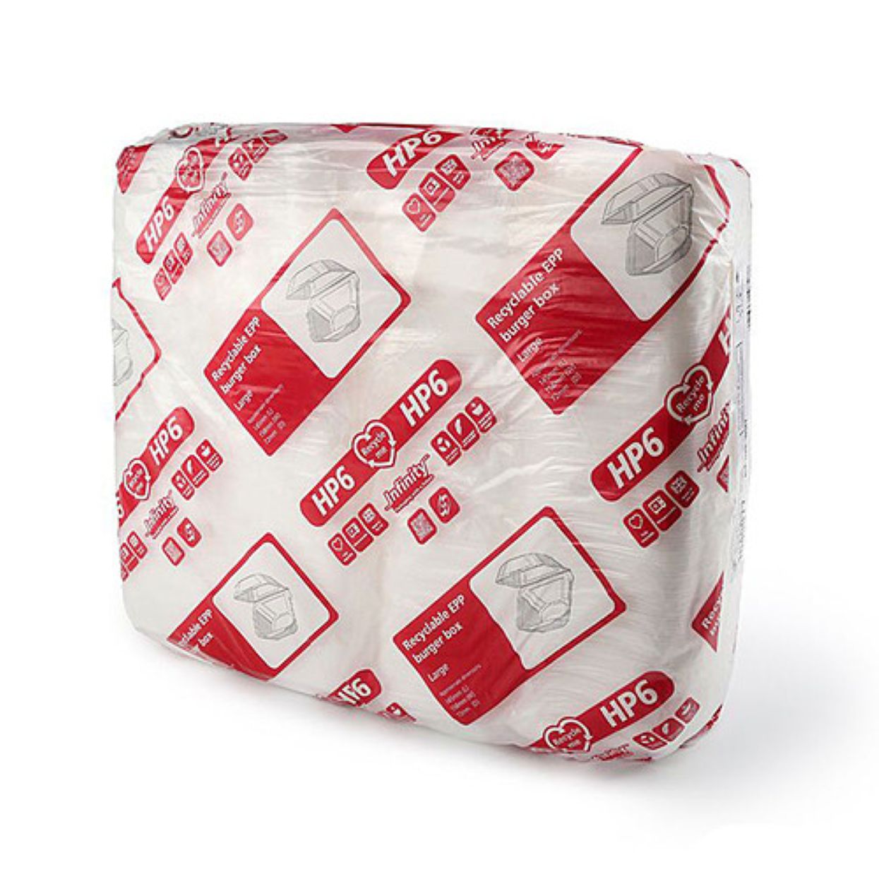 HP6 INFINITY LARGE BURGER BOX (130x130x72MM)- 1X200