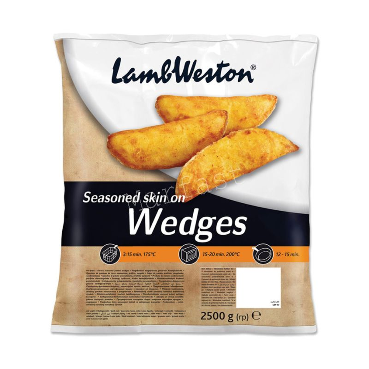 LAMB WESTON POTATO WEDGES - 2.5KG