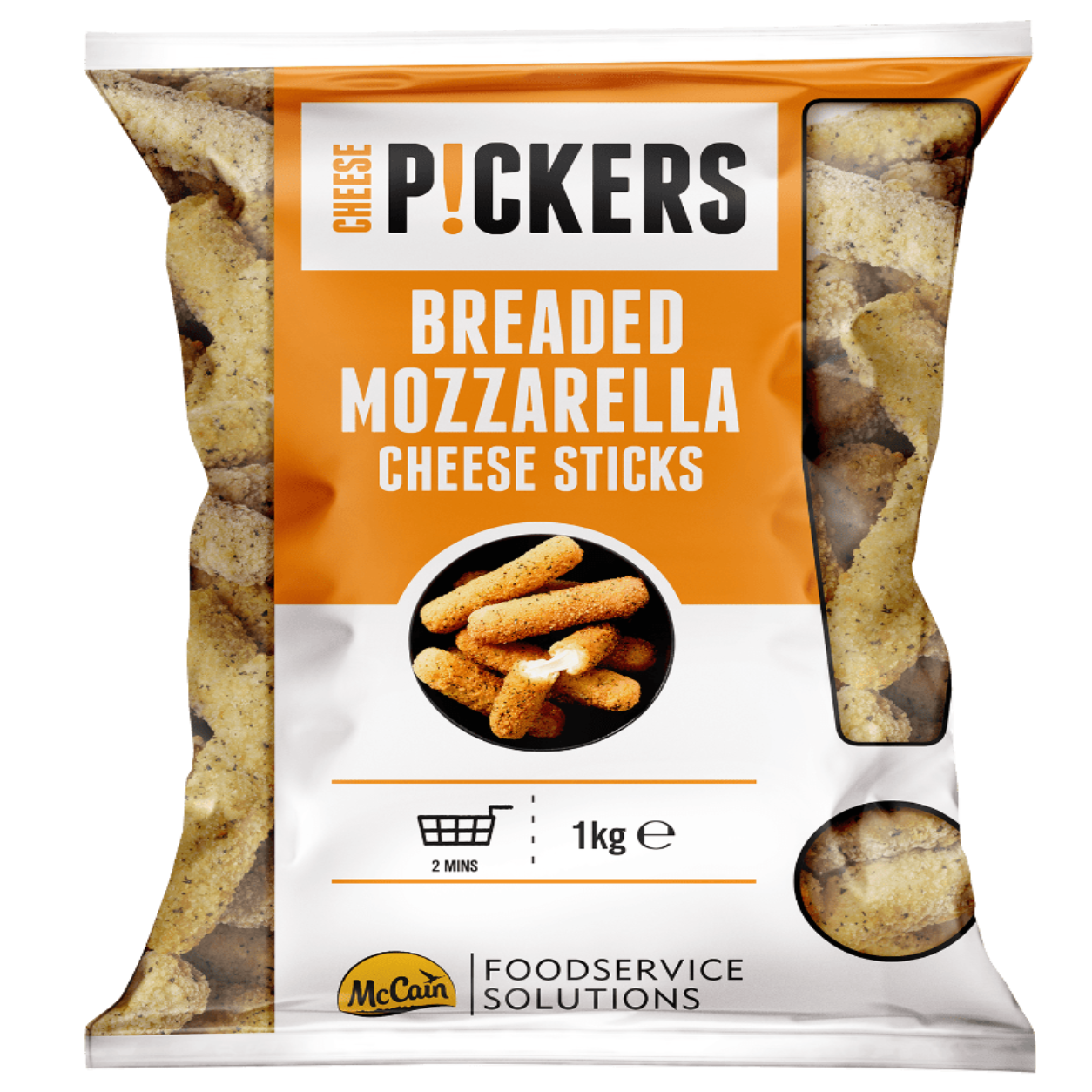 McCAIN BREADED MOZZARELLA STICKS - 1KG