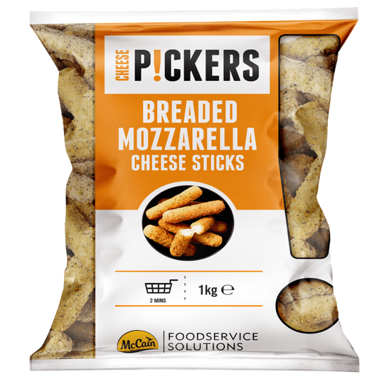 McCAIN BREADED MOZZARELLA STICKS - 1KG