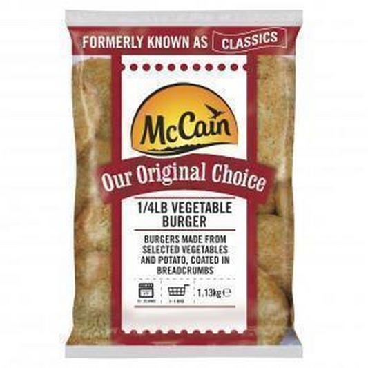 McCAIN VEGGIE BURGER (113G) BOX - 3.39KG