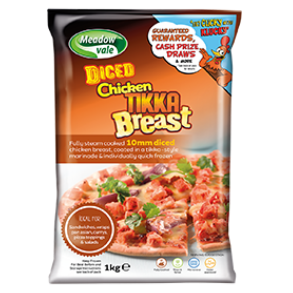 MEADOWVALE DICED CHICKEN TIKKA - 1KG