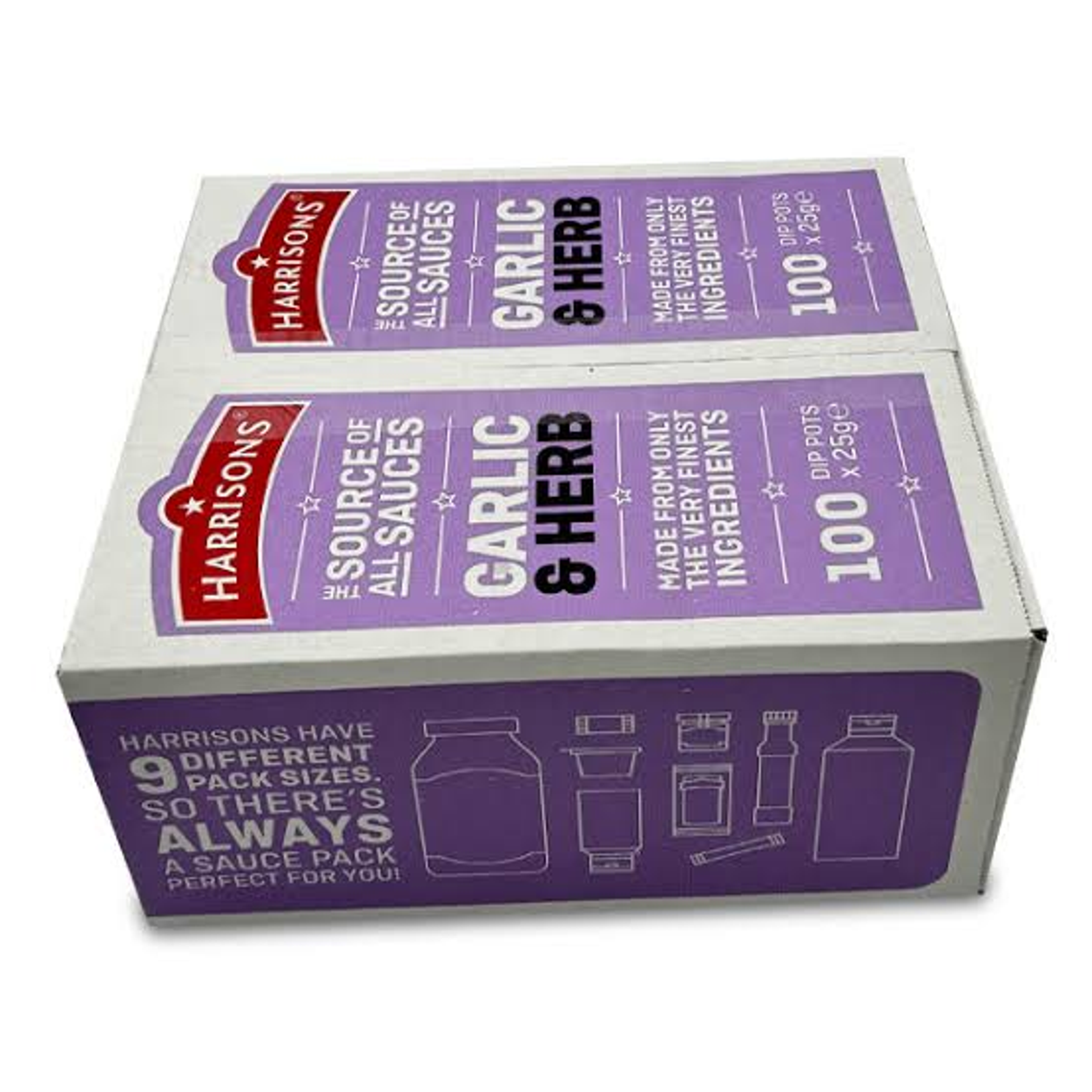 HARRISONS GARLIC AND HERB DIPS - 20GX100