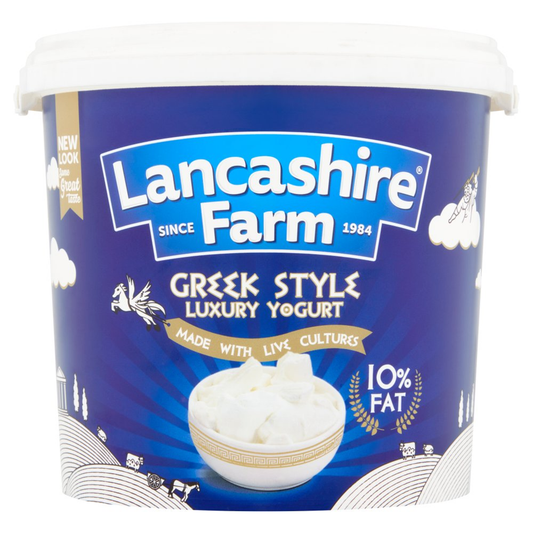 LANCASHIRE FARM GREEK STYLE NATURAL YOGHURT - 5LKG