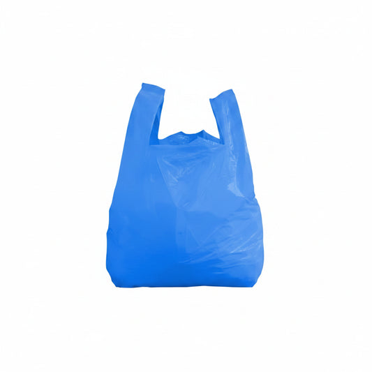 LARGE POLY SOS CARRIER BAG - blue