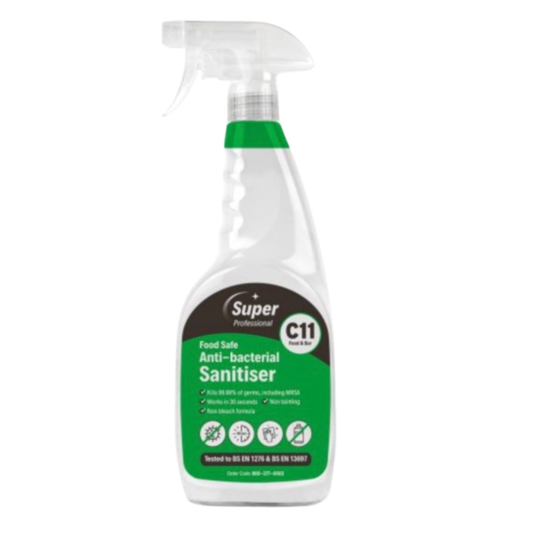 FOOD SAFE ANTI-BACTERIAL SANITISER C11 - 750ML