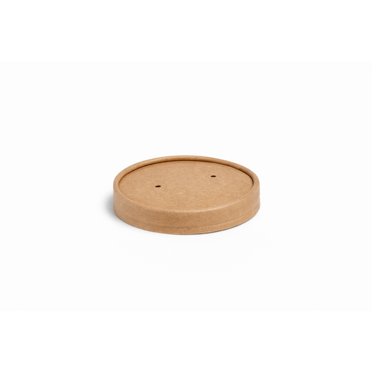 8OZ/12OZ KRAFT VENTED LIDS - 500PCS