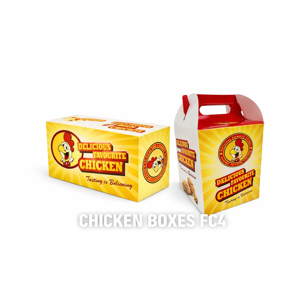 FC4 BUCKET CHICKEN BOXES - 200 *BLACK