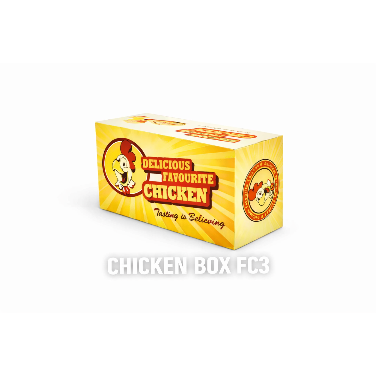 FC3 LARGE CHICKEN BOXES - 200 *BLACK