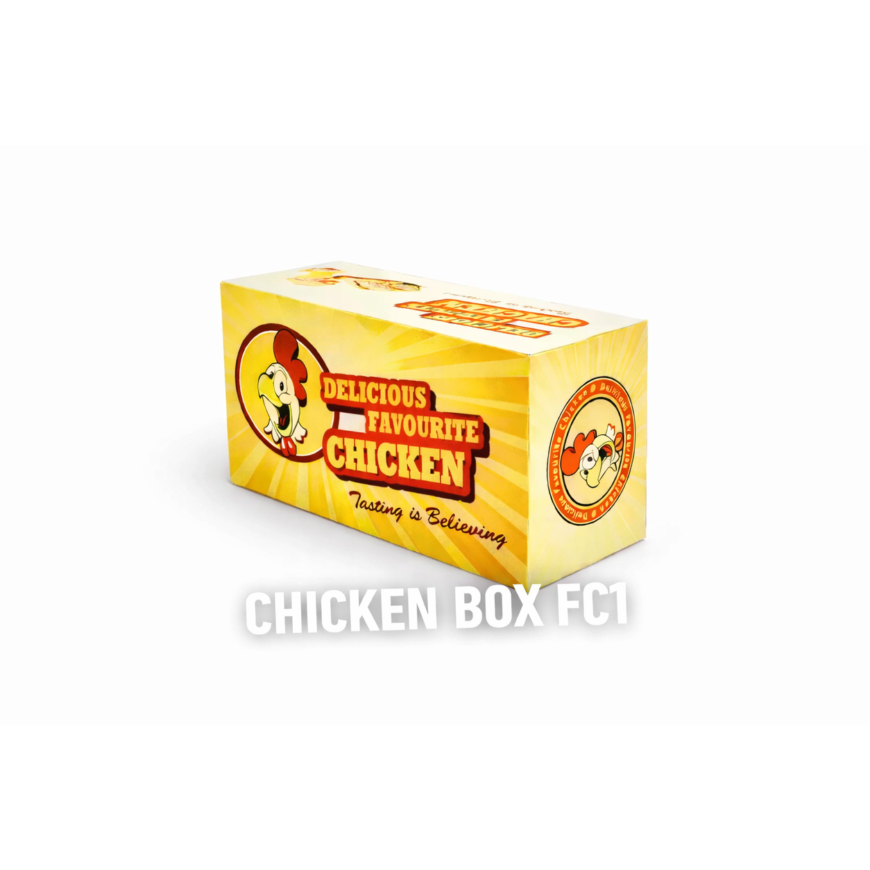 FC1 MEDIUM CHICKEN BOXES - 300 *BLACK