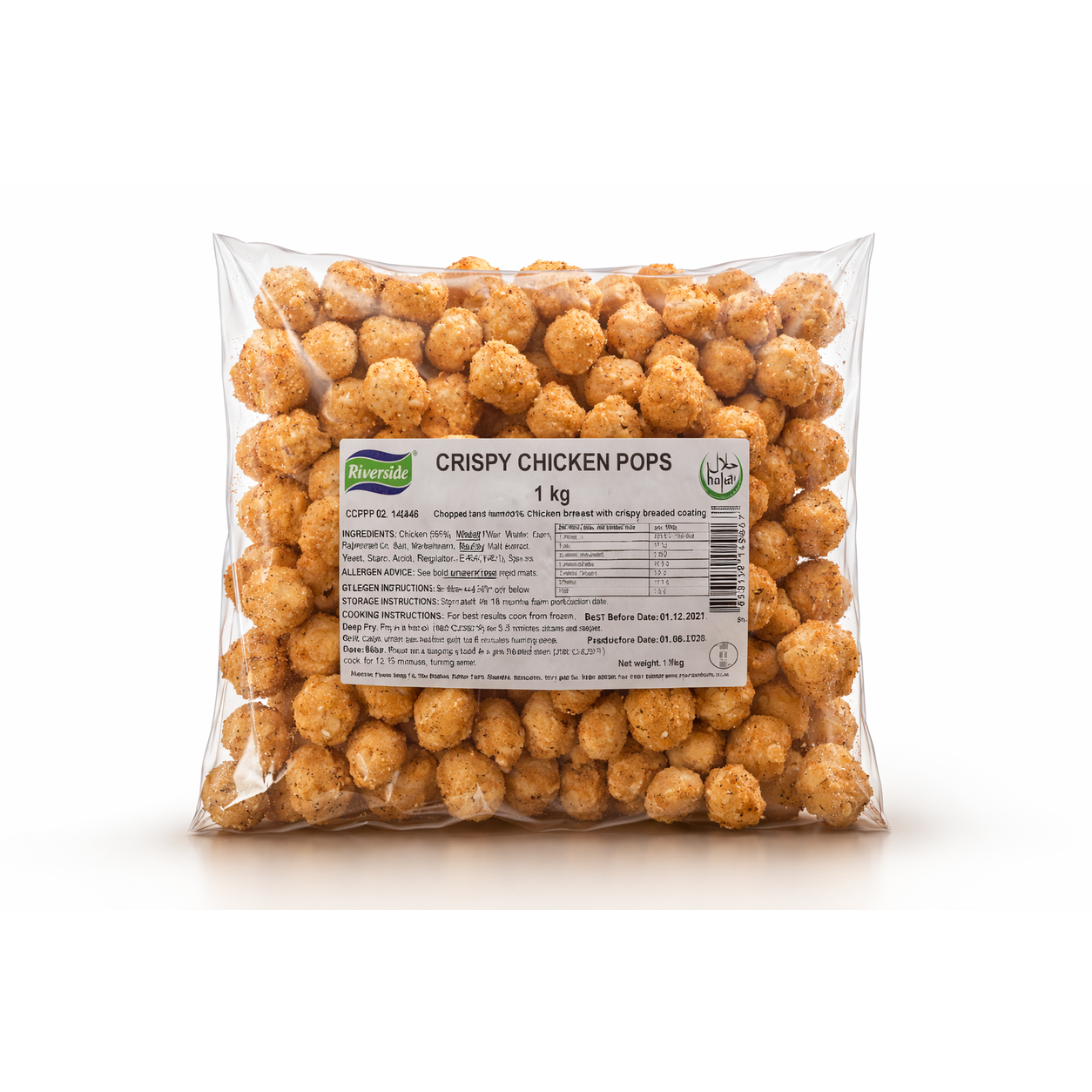 RIVERSIDE CRISPY CHICKEN POP - 1KG