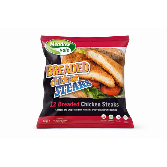MEADOWVALE BATTERED CHICKEN STEAK - 1KG