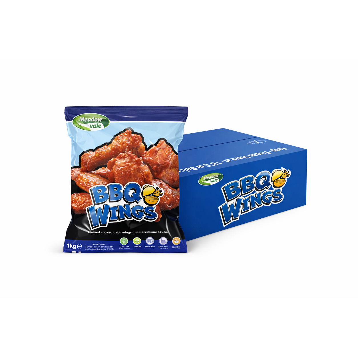 MEADOWVALE BBQ WINGS - 3X1KG