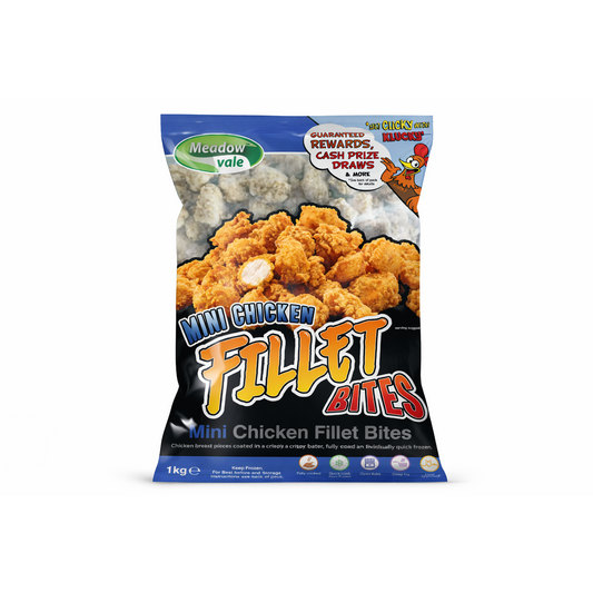MEADOWVALE MINI CHICKEN FILLET BITES - 1KG