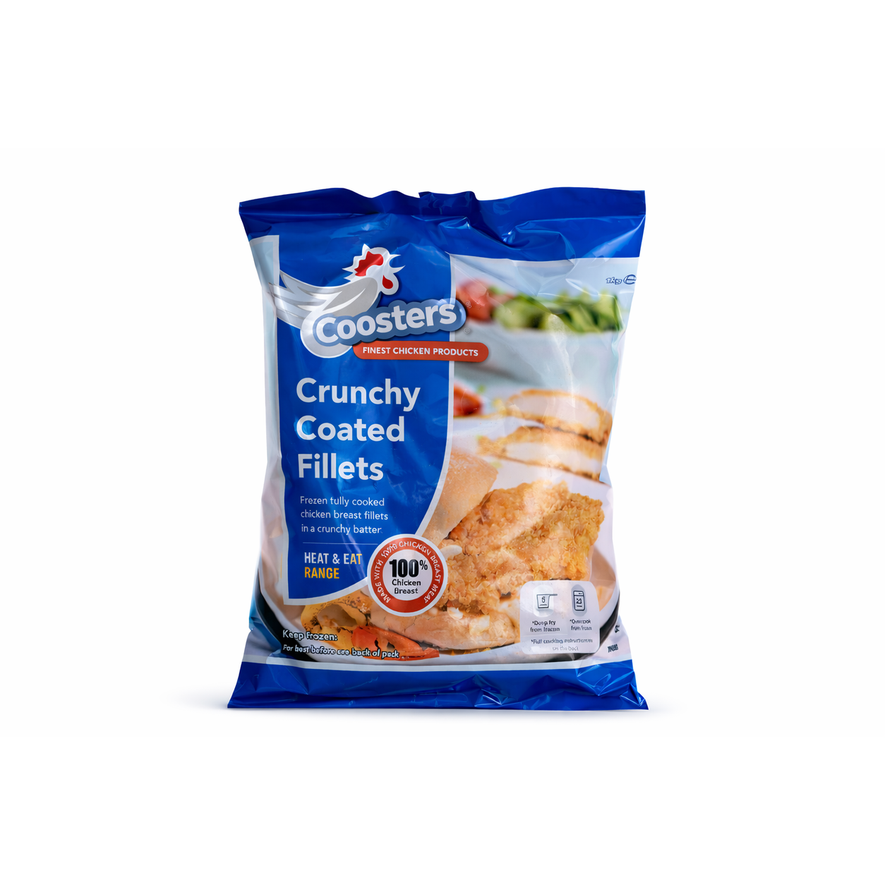 COOSTERS CRUNCHY COATED BREAST FILLET - 1KG
