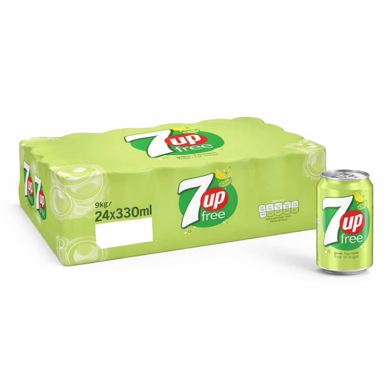 7UP SUGAR FREE - 24X330ML