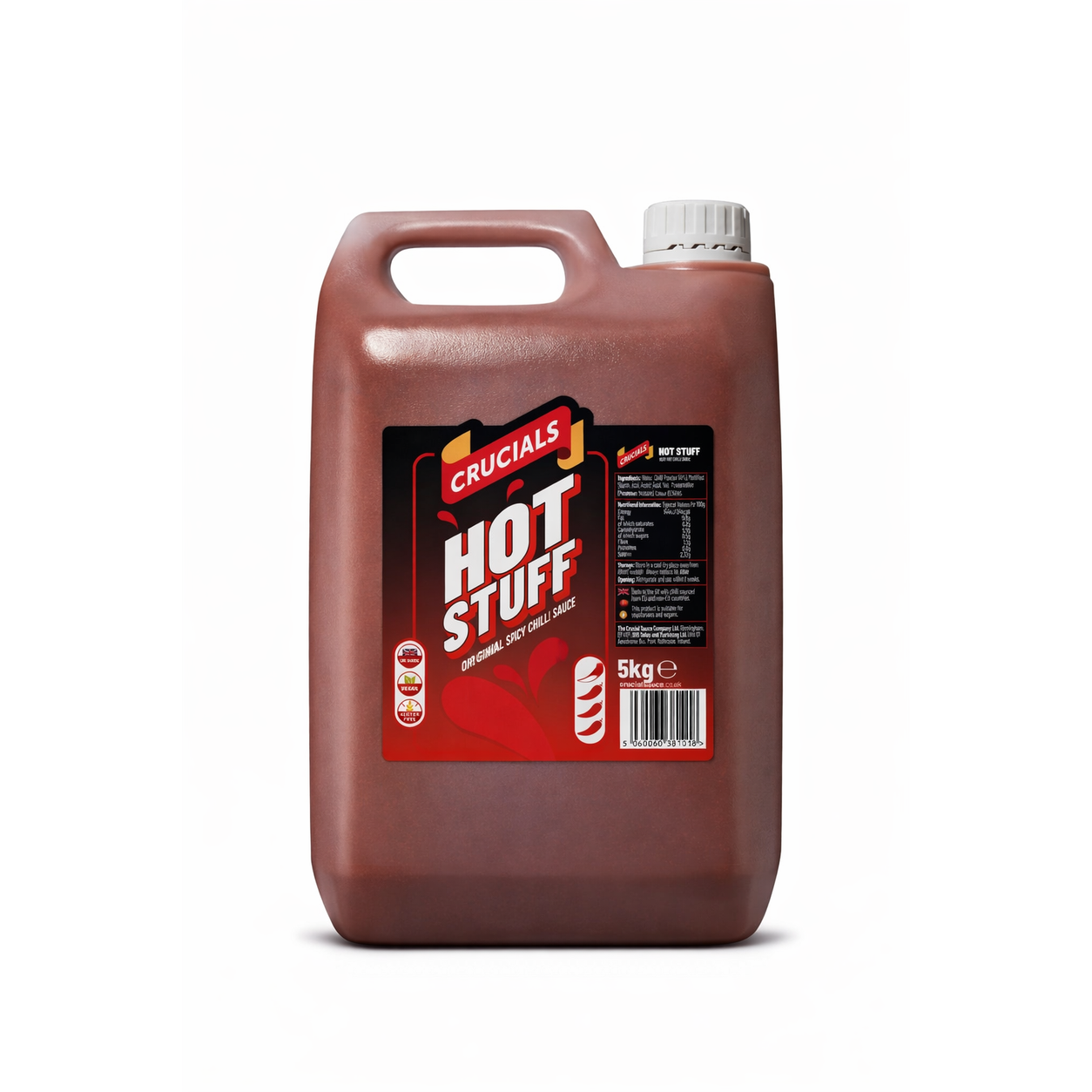 CRUCIAL HOT STUFF CHILLI SAUCE - 5LTR