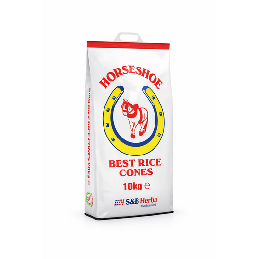 HORSESHOE RICE CONES - 10KG